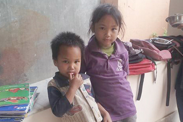 poor children in Nuwakot