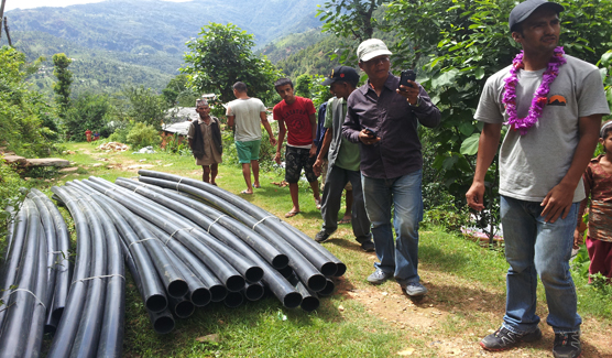 pipeline for irrigation in Sindupalchowk